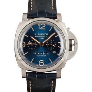 Panerai Luminor Equation of Time GMT Titanio Blue Dial