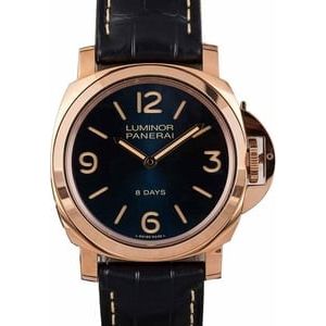 Unworn Panerai Luminor 8 Days Oro Rosso PAM717