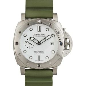 Panerai Submersible QuarantaQuattro Bianco White Dial