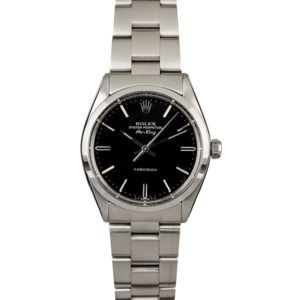 Rolex Air-King 5500 Black Dial with Steel Oyster