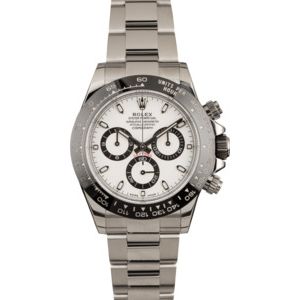 Pre-Owned Rolex Daytona 116500 White Dial Black Ceramic Bezel