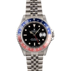 PreOwned Rolex GMT-Master 16700 'Pepsi' with Steel Jubilee Band