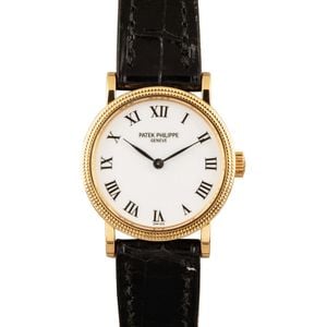 Ladies Patek Philippe Calatrava 18k Yellow Gold