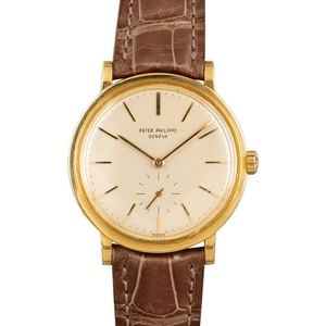 Pre-Owned Patek Philippe Calatrava 18k Gold