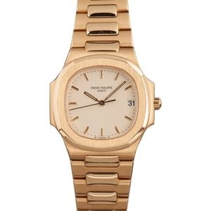 Pre-Owned Patek Philippe Nautilus 18k Yellow Gold