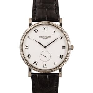 Patek Philippe Calatrava White Roman Dial