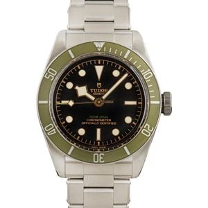 Tudor Black Bay 79230G Harrods Special Edition Green Bezel