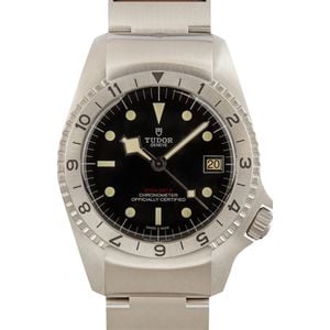 Tudor Black Bay P01 ref 70150 Steel on Leather Strap