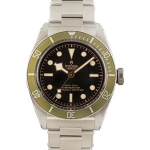 Tudor Black Bay 79230G Harrods Special Edition Green Bezel