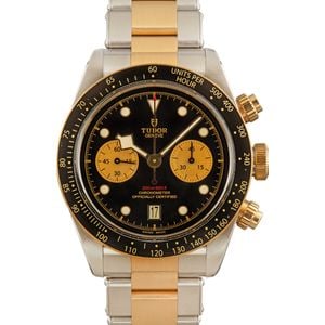 Pre-owned Tudor Black Bay Chrono Steel & Gold