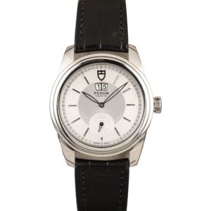 PreOwned Tudor Glamour Double Date 57000 Silver Dial