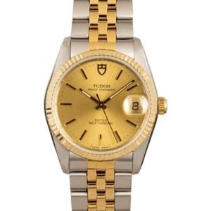 Tudor Prince Oysterdate 74033 Two Tone Watch