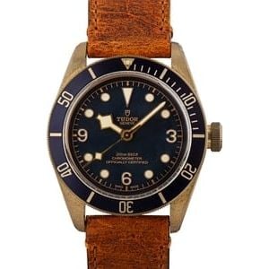 Tudor Heritage Black Bay Bronze 79250 Leather Strap